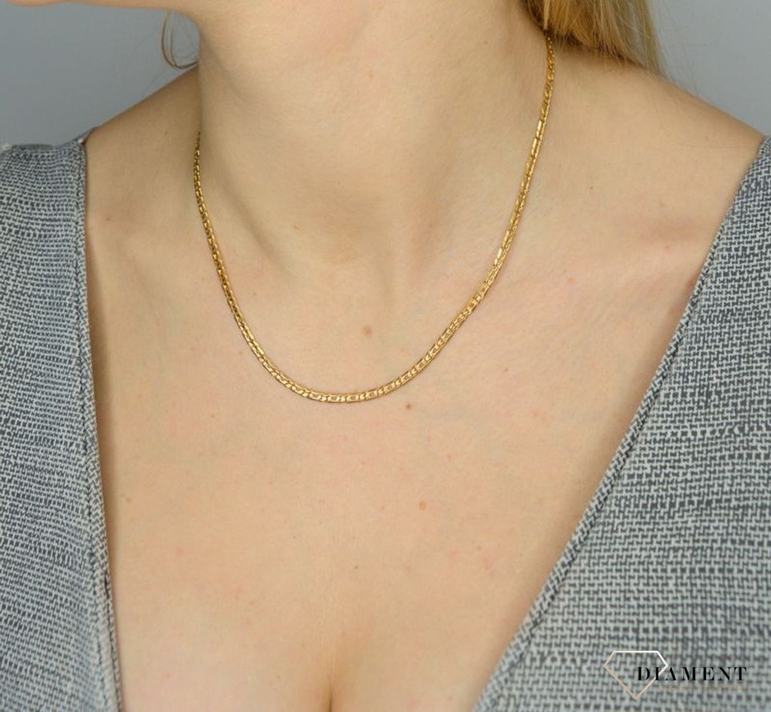 Złoty łańcuszek 333 o szerokości 3 mm DIA-LAN-1451-333 3mm (1).jpg